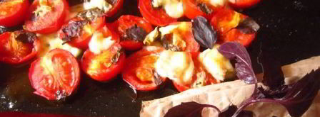 помидоры с моцареллой в духовке. Шаг 6