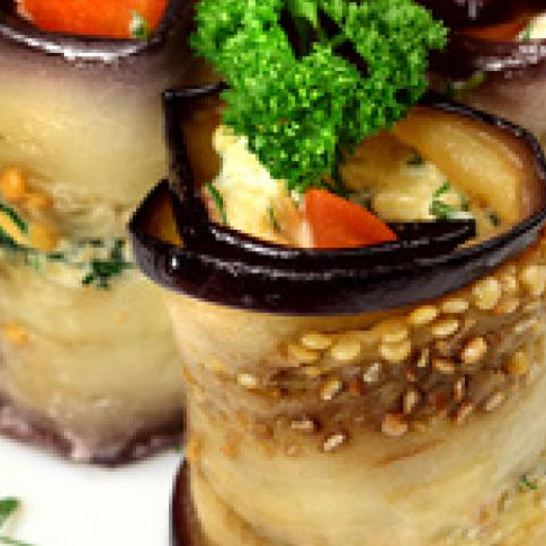 Рецепт аппетитных роллов из баклажанов