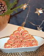 Блинные роллы с семгой