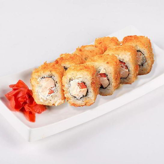 Рецепт горячих роллов с семгой и болгарским перцем