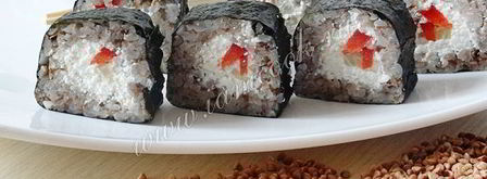 гречневые роллы. Шаг 8