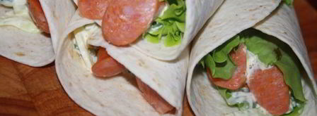 гриль-роллы с острыми колбасками джинга-джинга. Шаг 8