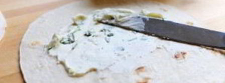 овощные роллы из лепешек тортильяс. Шаг 2