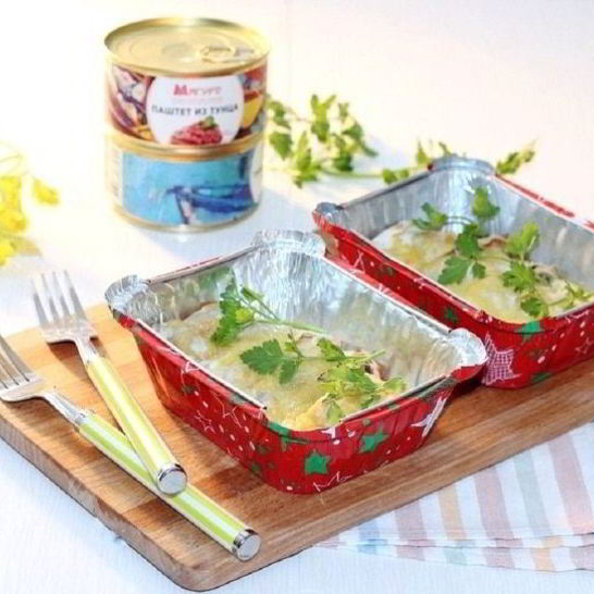 Рецепт ролла пшеничного с паштетом из тунца