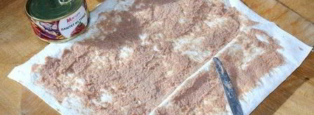 ролл пшеничный с паштетом из тунца. Шаг 8