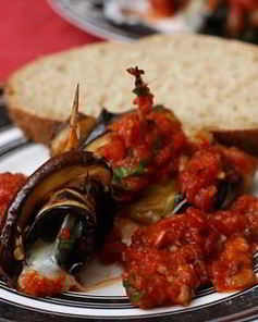 Роллатини из баклажанов с сыром