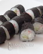 Роллы с крабовыми палочками