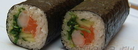 роллы с креветками, чукой и лососем. Шаг 10