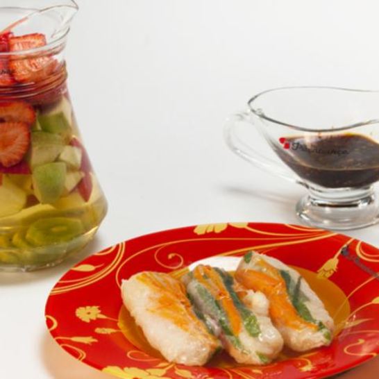 Рецепт роллов с креветками и сангрия