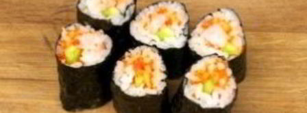 роллы с креветками. Шаг 11