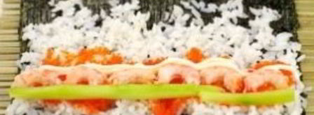 роллы с креветками. Шаг 9