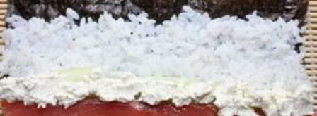 роллы с творожным сыром. Шаг 7