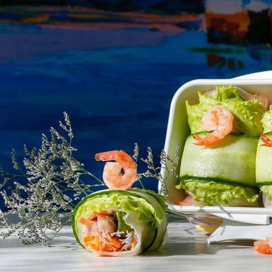 Рецепт спринга-роллов с кальмарами и тунцом