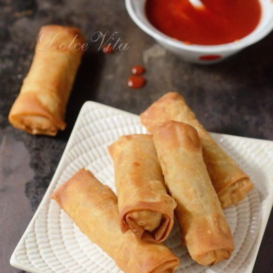 Рецепт спринга-роллов с капустой