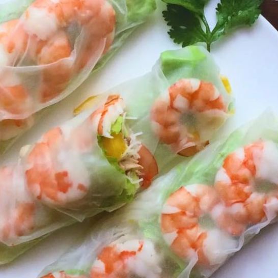 Рецепт спринга-роллов с креветками