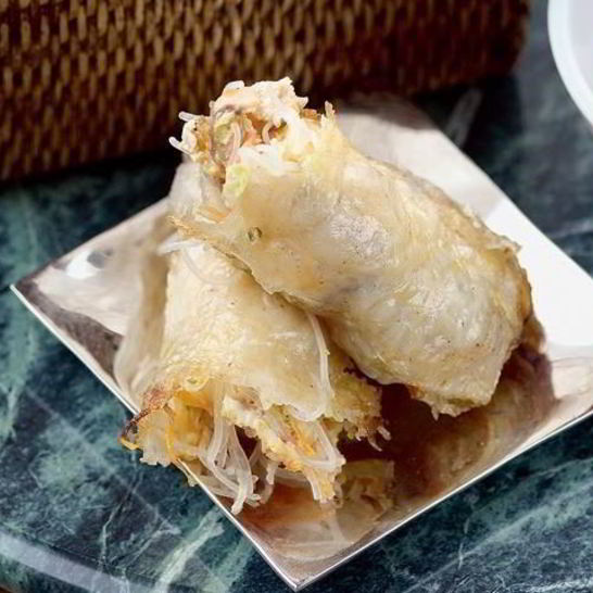 Рецепт спринга-роллов с цесаркой и креветками