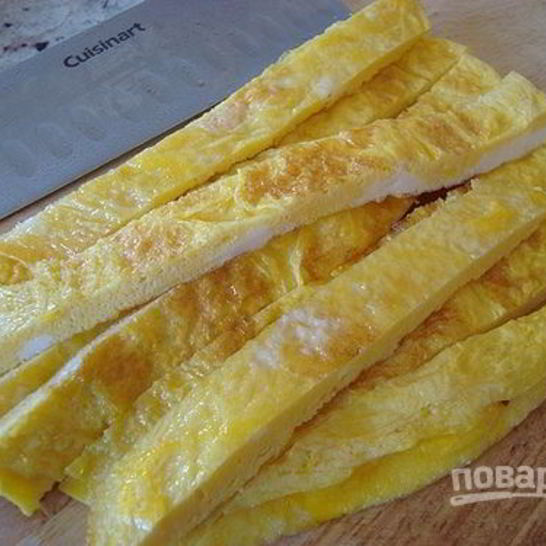 Рецепт яичного блинчика для роллов