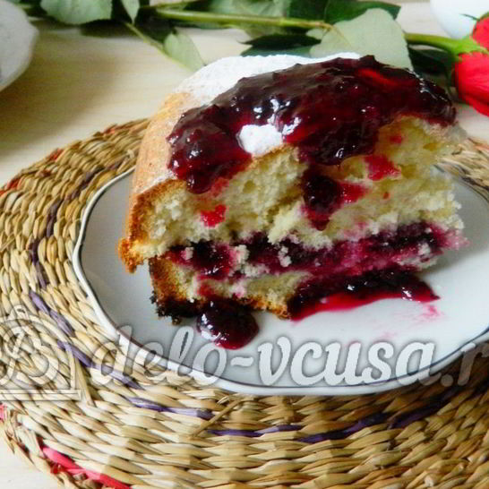 Рецепт бисквита с джемом