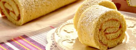 бисквитный рулет со сгущенным молоком. Шаг 5