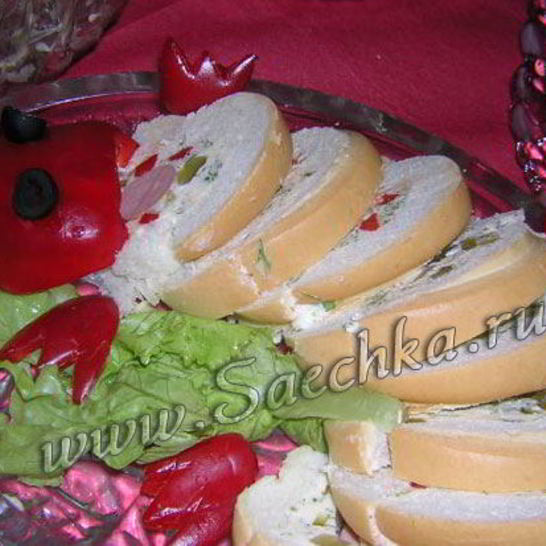 Рецепт фаршированного рулета ящерка