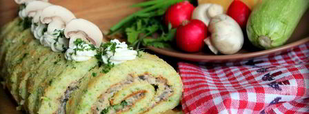 кабачковый рулет с грибами. Шаг 24