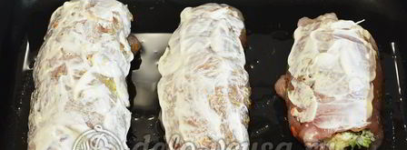 куриный рулет с сыром и чесноком. Шаг 8