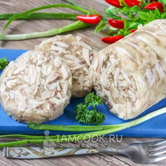 Рецепт куриного рулета с желатином в бутылке