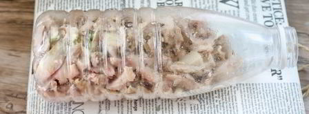 куриный рулет с желатином в бутылке. Шаг 9