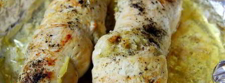 куриные рулетики с лимонно-яблочной начинкой. Шаг 8