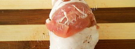 куриные рулетики в беконе по-милански. Шаг 8