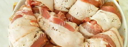 куриные рулетики в беконе по-милански. Шаг 9