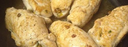 куриные рулеты, фаршированные грибами и овощами. Шаг 10