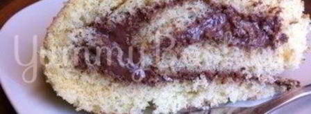 медовый бисквитный рулет. Шаг 9