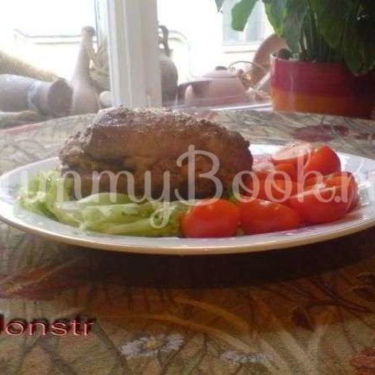 Рецепт мясного рулета с дижонской горчицей и бананами