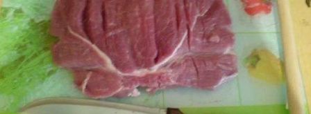 мясной рулет с дижонской горчицей и бананами. Шаг 15