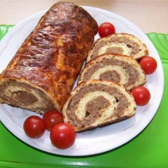 Рецепт мясного рулета с говядиной в духовке