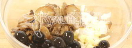 мясной рулет с грибами. Шаг 3