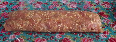 мясной рулет с яйцом и морковью. Шаг 7