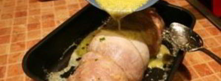 мясной рулет в духовке. Шаг 12