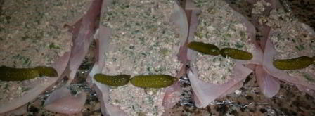 мясные рулетики на шпажках таинственный кактус. Шаг 5