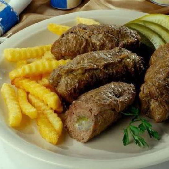 Рецепт мясных рулетиков в майонезе