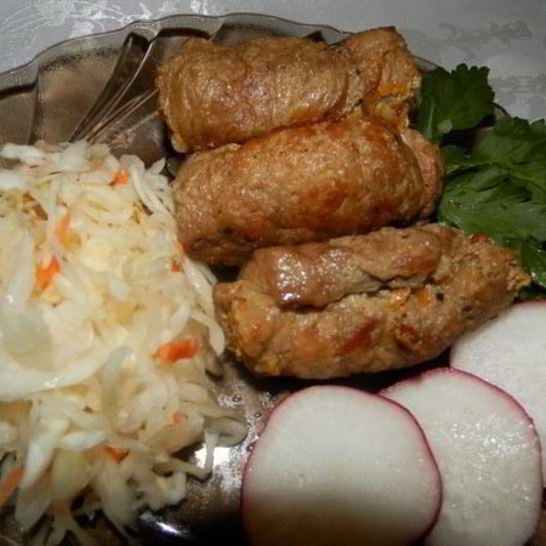 Рецепт мясных рулетиков