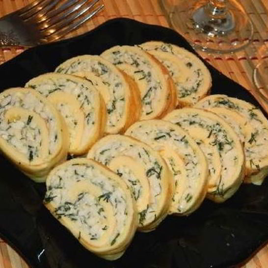 Рецепт нежного рулета из кальмаров