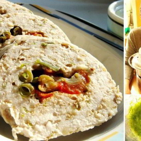 Рецепт парового рулета с овощным соусом