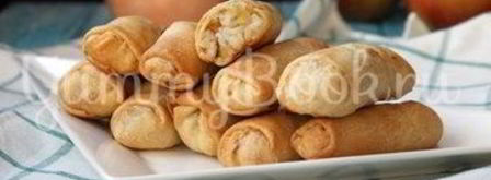 постные хрустящие рулетики с начинкой. Шаг 11