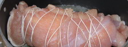 рулет из индейки с рикоттой под соусом сабайон. Шаг 5