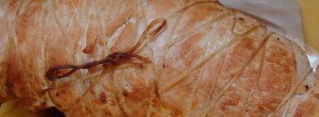 рулет из индейки с рикоттой под соусом сабайон. Шаг 10