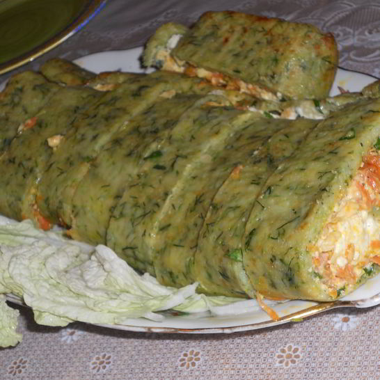 Рецепт рулета из кабачков