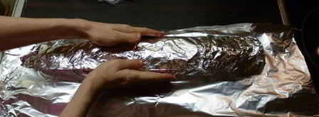 рулет из куриного фарша. Шаг 5