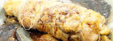 рулет из курицы с черносливом. Шаг 13